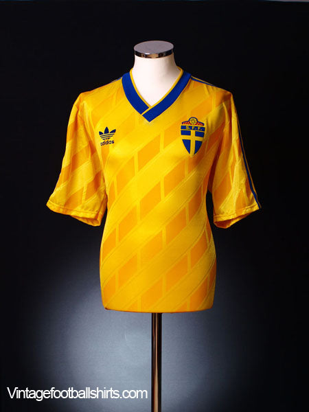1989-92 Sweden Home Shirt *Mint* XL Football Shirt