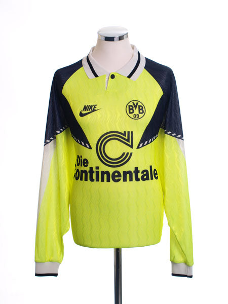 1990-91 Borussia Dortmund Home Shirt L/S XL Football Shirt