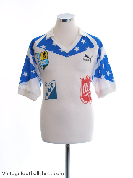 1990-91 Chemnitzer FC Away Shirt #7 L Football Shirt