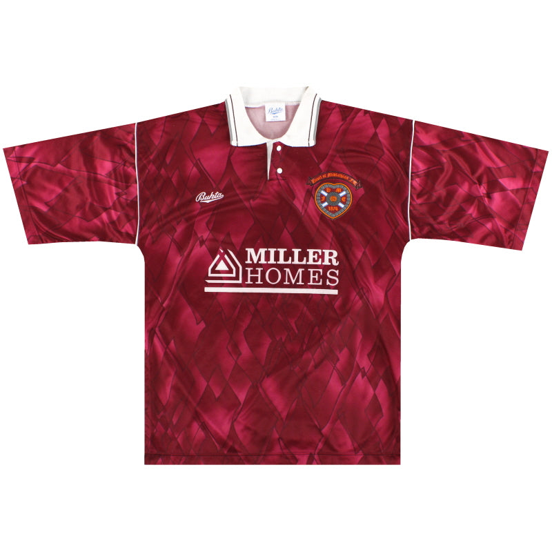 1990-91 Hearts Bukta Home Shirt S Football Shirt