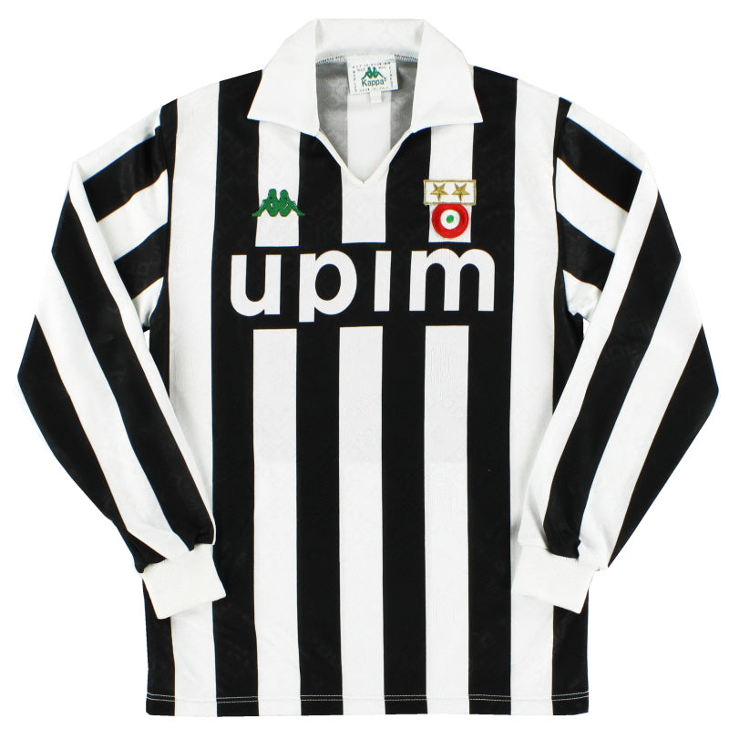 1990-91 Juventus Home Shirt #10 L/S S Football Shirt