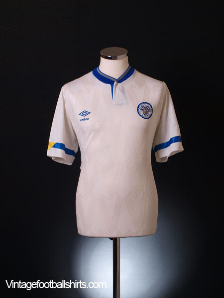 1990-91 Leeds Home Shirt XL Football Shirt