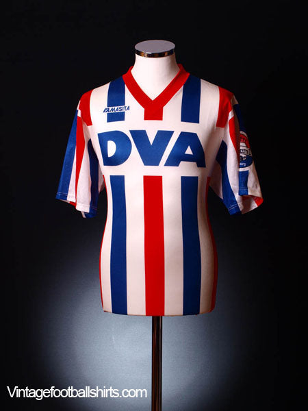 1990-91 Willem II Home Shirt L Football Shirt