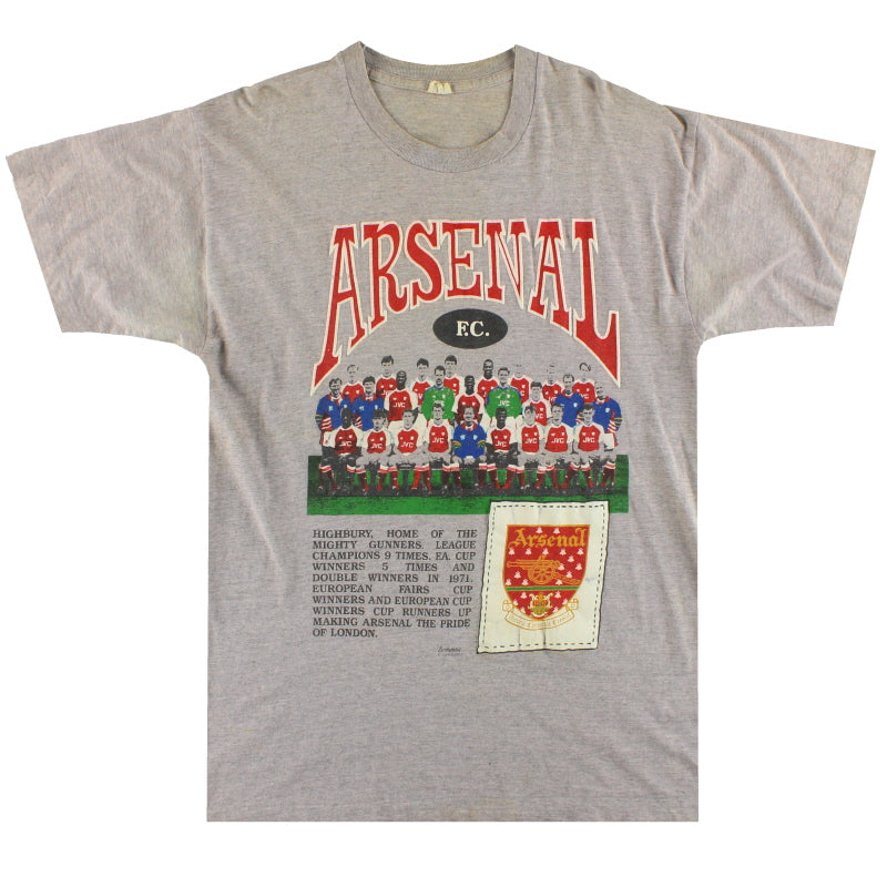 1990-92 Arsenal Graphic Tee L T-Shirt