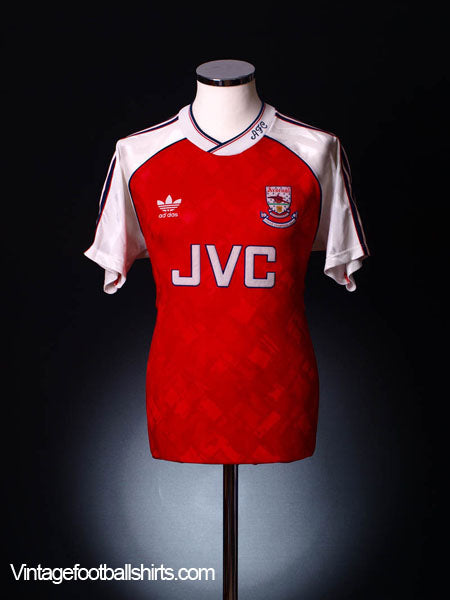 1990-92 Arsenal Home Shirt L Football Shirt