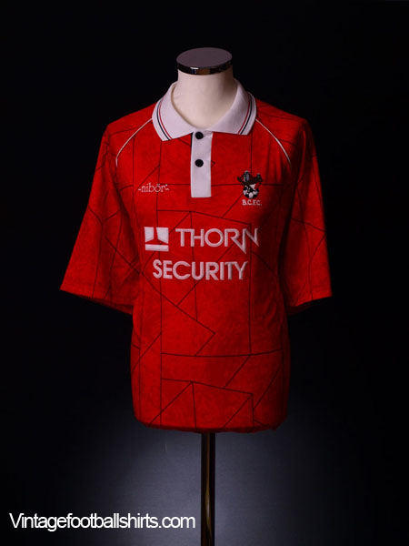 1990-92 Bristol City Home Shirt L Football Shirt