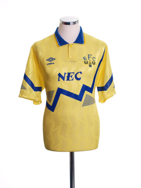 1990-92 Everton Away Shirt M Football Shirt