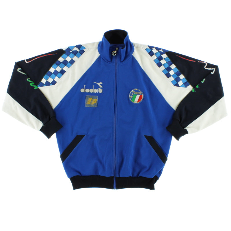 1990-92 Italy Diadora Player Issue Track Jacket XL Jacket
