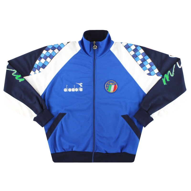 Veste D'Entraînement Football Vintage Lotto - Club Lugano Années 90 - Taille XL - Occasion Très Bon État