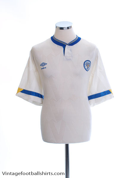 1990-92 Leeds Home Shirt XL Football Shirt