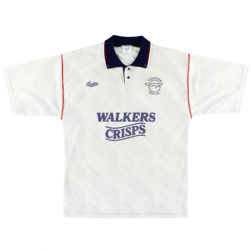 1990-92 Leicester Bukta Away Shirt M Football Shirt