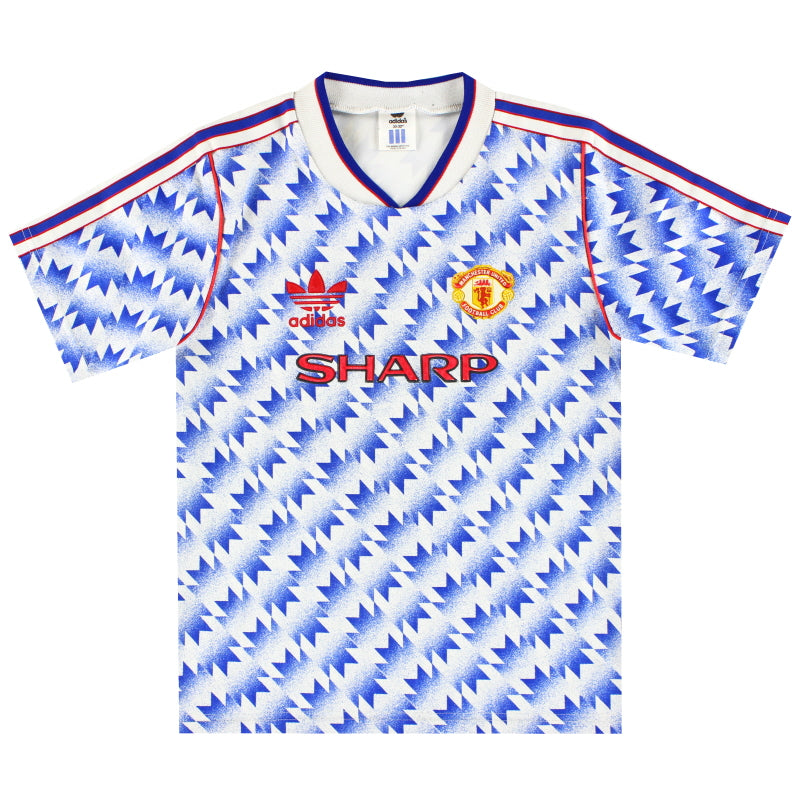 1990-92 Manchester United adidas Away Shirt XL.Boys Football Shirt