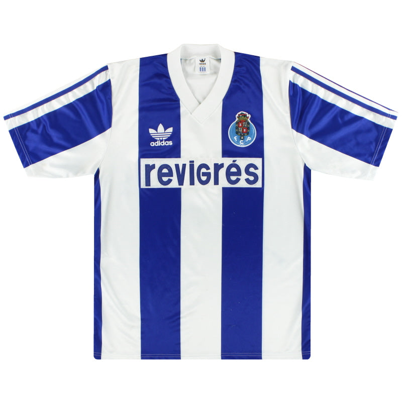 1990-92 Porto adidas Home Shirt M Football Shirt
