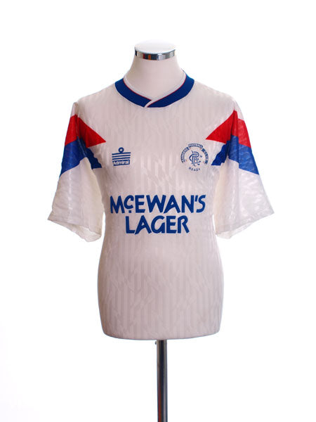1990-92 Rangers Away Shirt XL Football Shirt