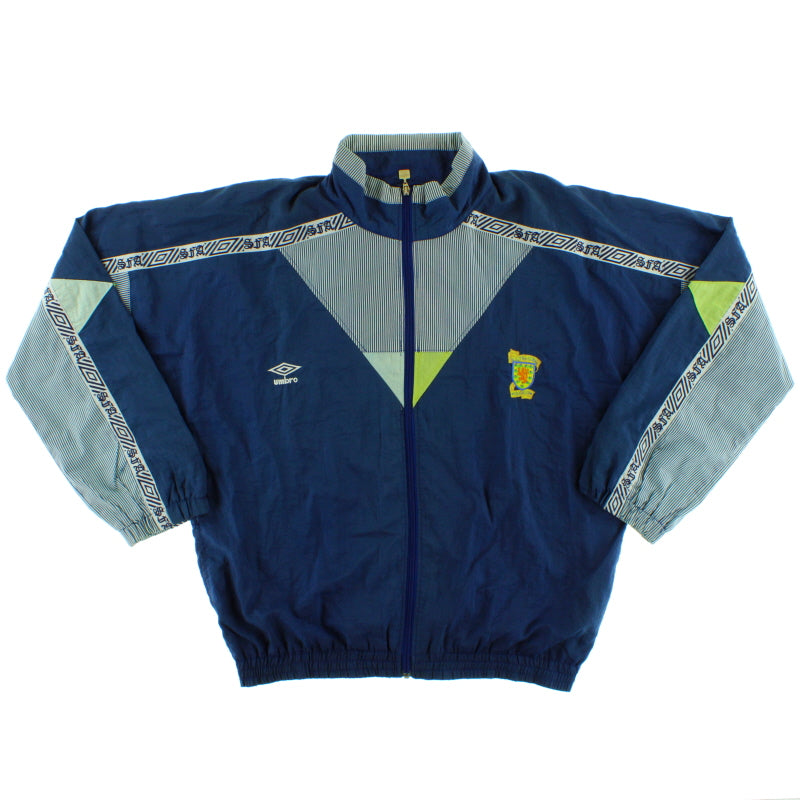 1990-92 Scotland Umbro Track Jacket L Jacket