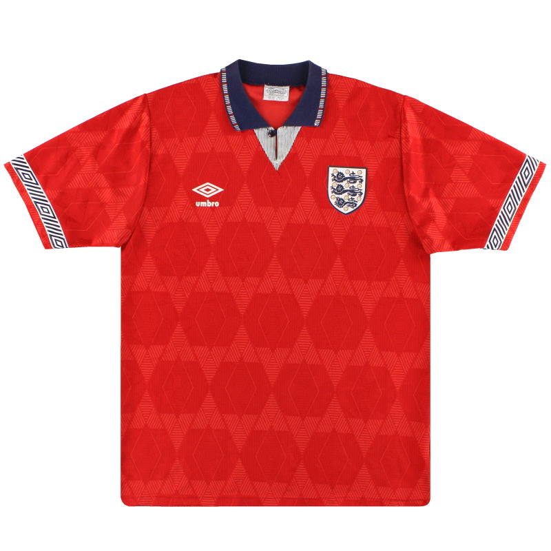 1990-93 England Umbro Away Shirt M Football Shirt