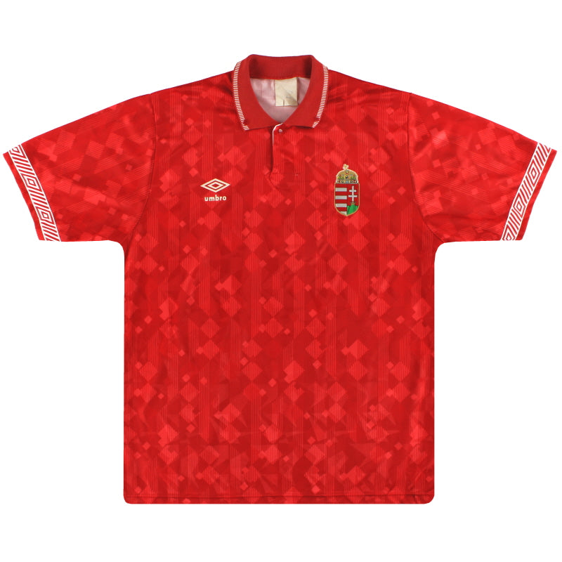 1990-93 Hungary Umbro Home Shirt S Football Shirt