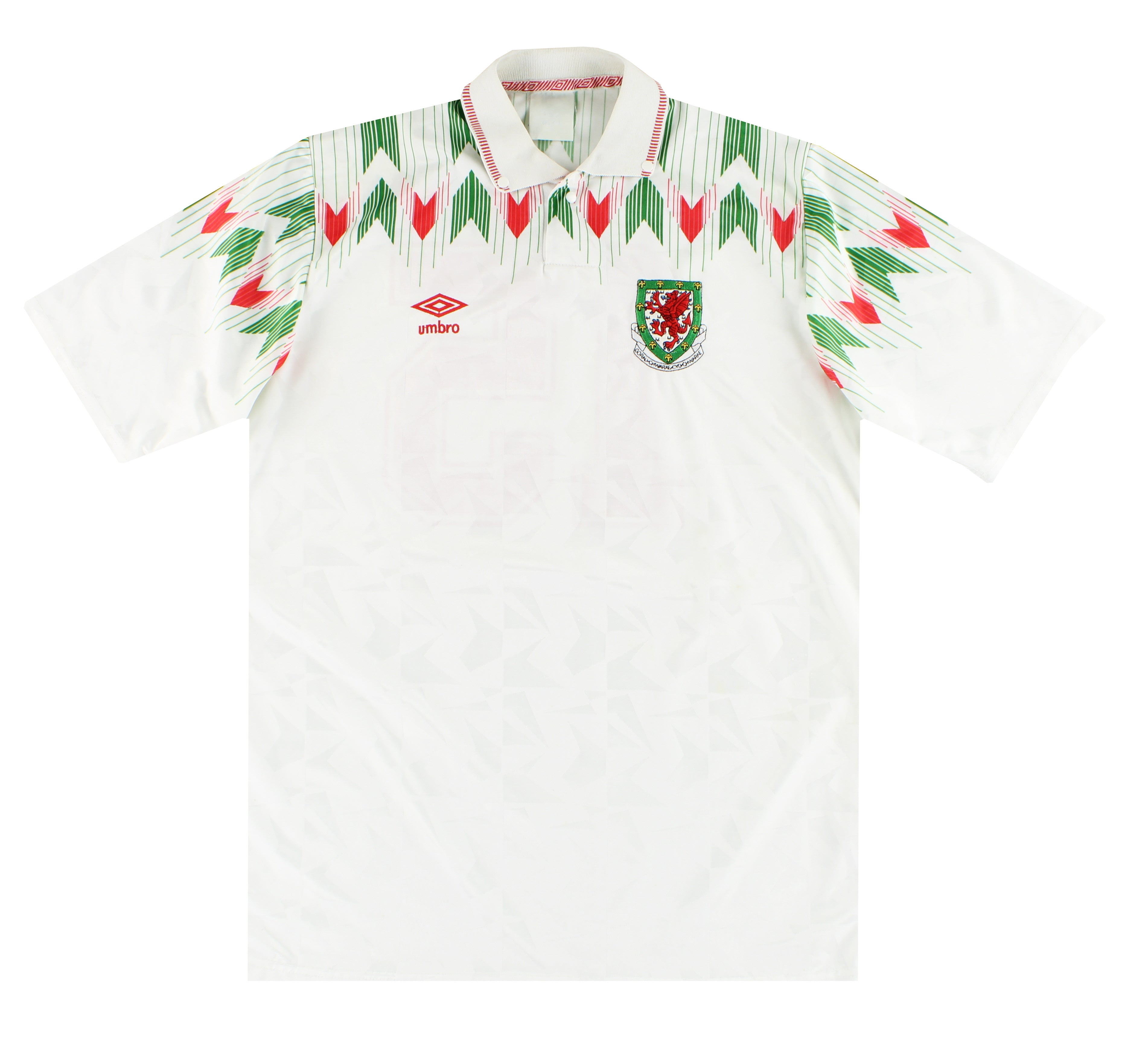1990-93 Wales Umbro Player Issue Away Shirt #15 L