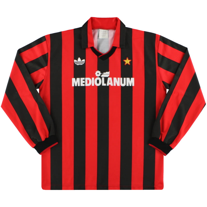 1991-92 AC Milan adidas Home Shirt L/S #8 (Rijkaard) XL Football Shirt