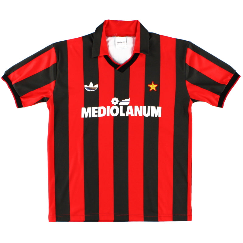 1991-92 AC Milan adidas Home Shirt M Football Shirt
