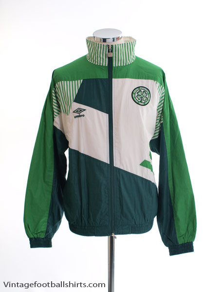 1991-92 Celtic Player Issue Woven Presentation Jacket S Jacket