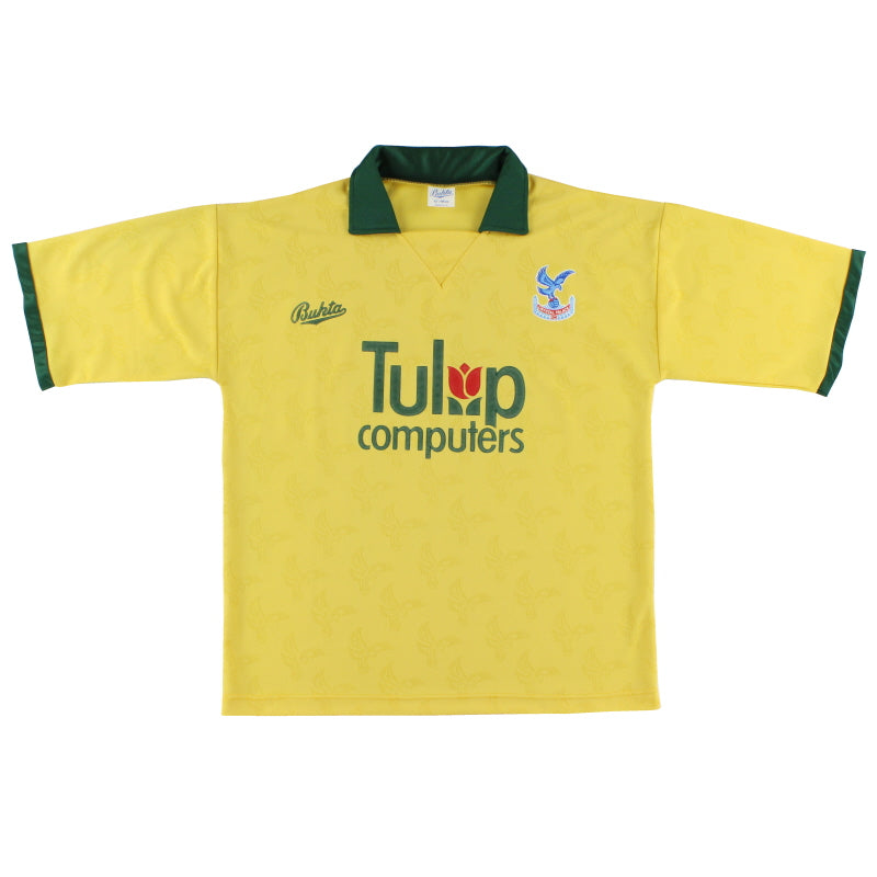 1991-92 Crystal Palace Bukta Away Shirt *Mint* L Football Shirt