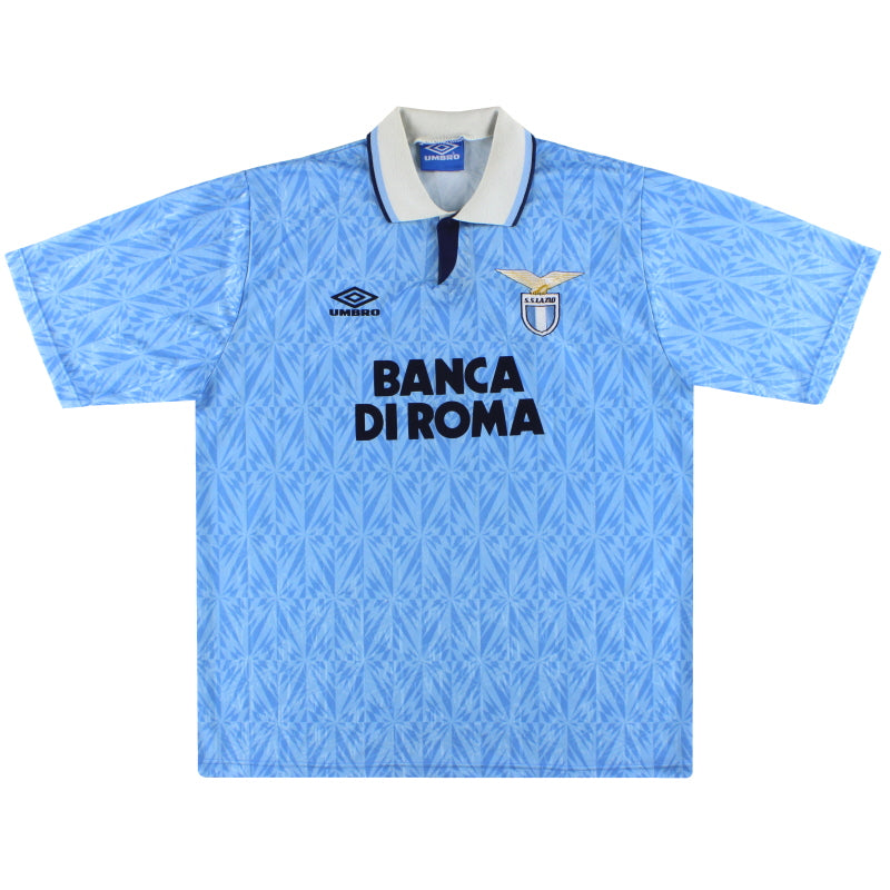1991-92 Lazio Umbro Home Shirt XL Football Shirt