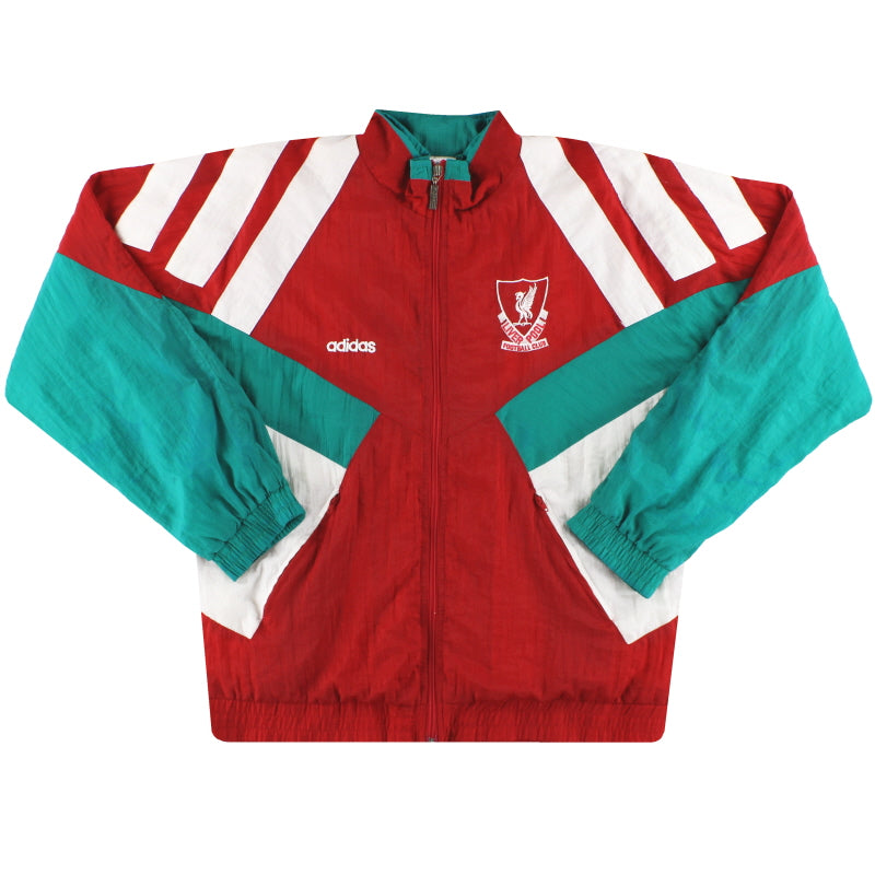 1991-92 Liverpool adidas Shell Jacket L Jacket