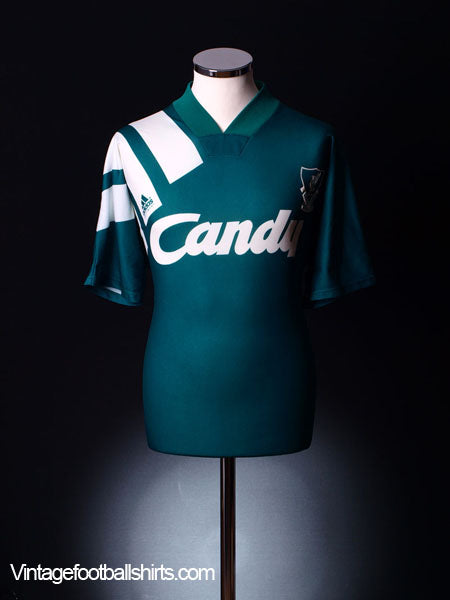 1991-92 Liverpool Away Shirt M Football Shirt