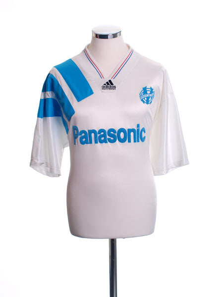 1991-92 Olympique Marseille Home Shirt XL Football Shirt