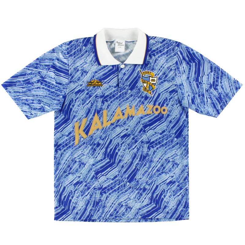 1991-92 Port Vale Valiant Leisure Away Shirt M Football Shirt