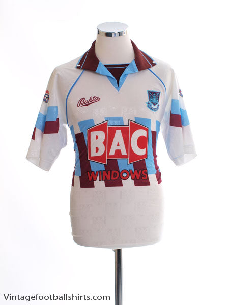 1991-92 West Ham Third Shirt S Football Shirt