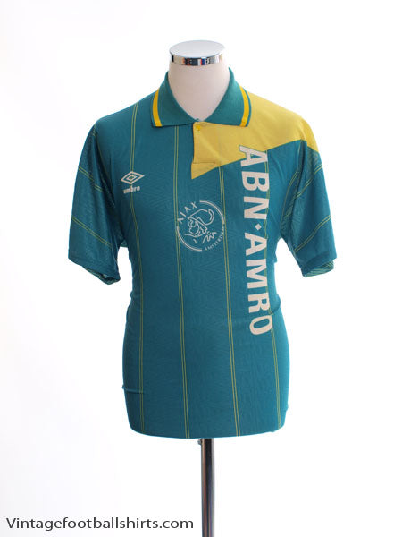 1991-93 Ajax Away Shirt *Mint* M Football Shirt