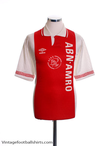1991-93 Ajax Home Shirt *Mint* M Football Shirt
