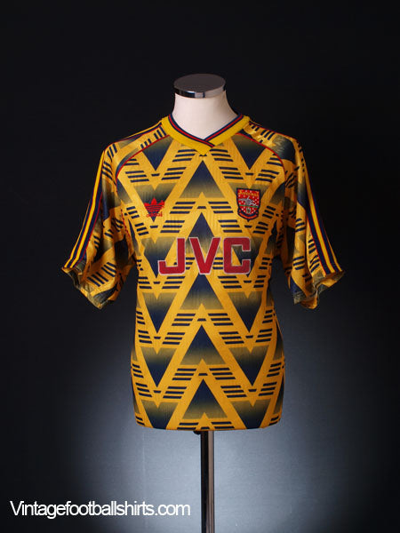 1991-93 Arsenal Away Shirt S Football Shirt
