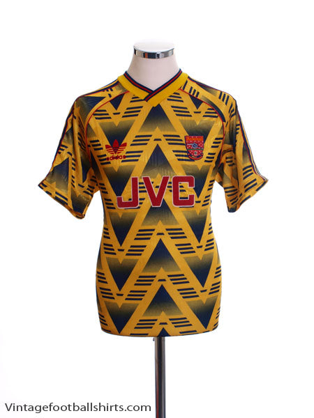 1991-93 Arsenal Away Shirt L Football Shirt