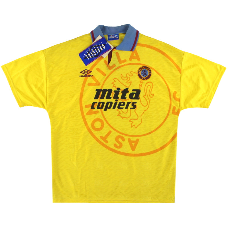 1991-93 Aston Villa Third Shirt *w/tags* L Football Shirt