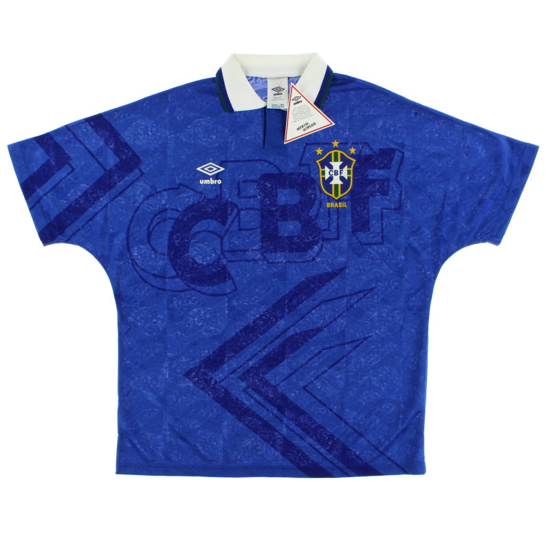 1991-93 Brazil Away Shirt *BNIB* L Football Shirt