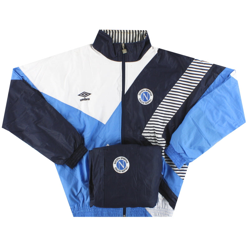 1991-93 Napoli Umbro Tracksuit *As New* S Tracksuit