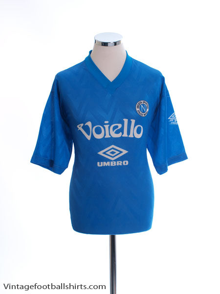 1991-93 Napoli Umbro Training Shirt XL Training Shirt