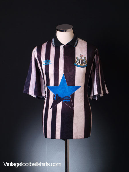 1991-93 Newcastle Home Shirt L Football Shirt
