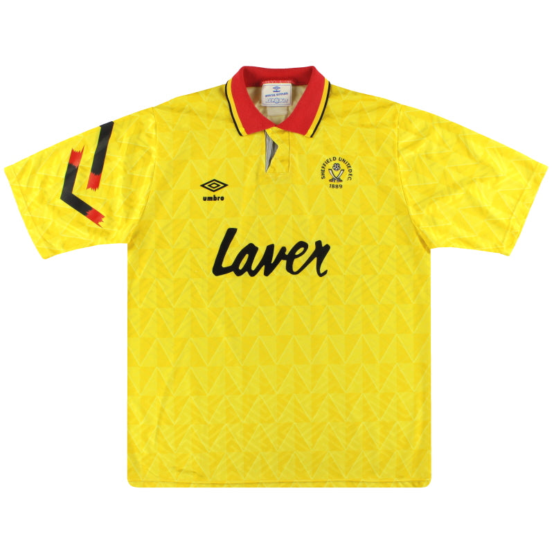 1991-93 Sheffield United Umbro Away Shirt XL Football Shirt