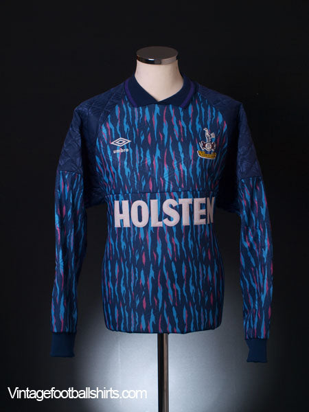 1991-93 Tottenham Goalkeeper Shirt *Mint* XL Football Shirt