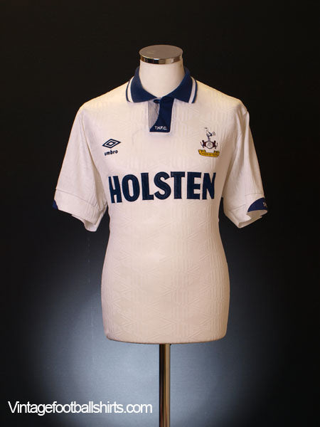 1991-93 Tottenham Home Shirt *As New* XL Football Shirt