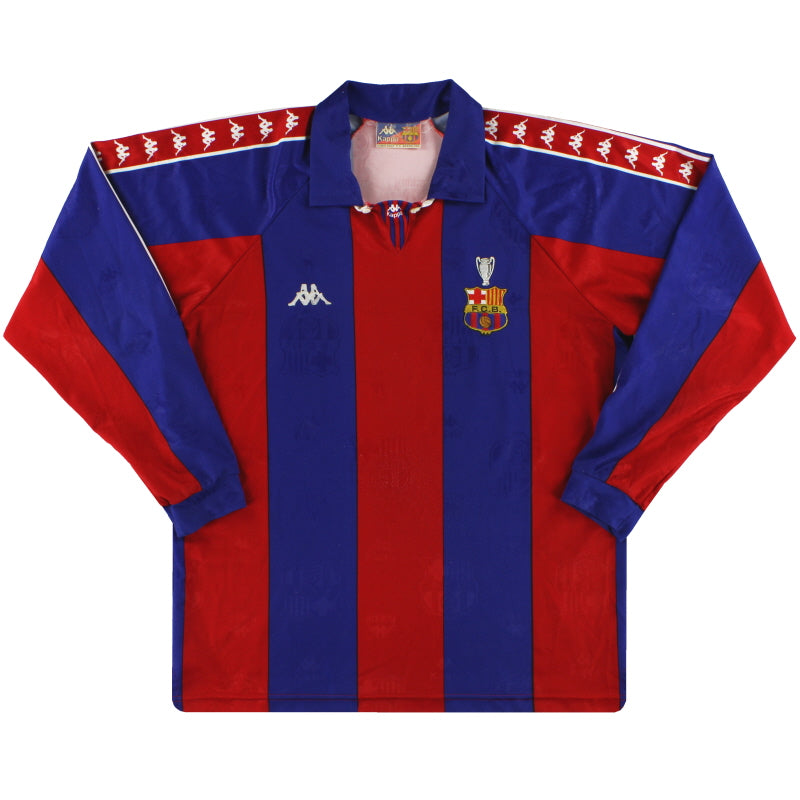 1993-95 Barcelona Kappa European Home Shirt L/S XL Football Shirt