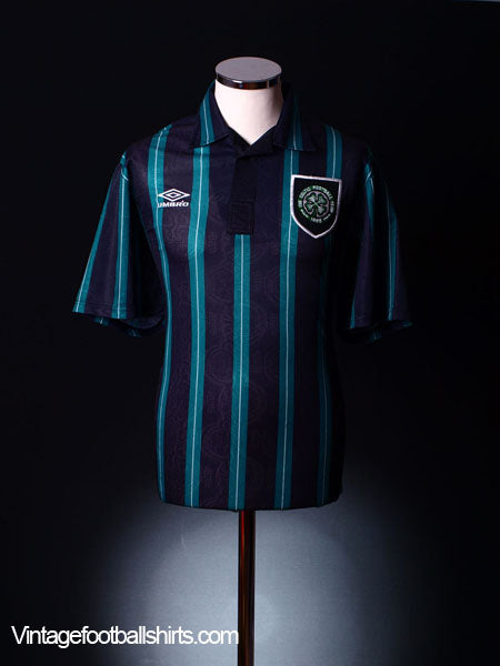 1992-93 Celtic Away Shirt M Football Shirt