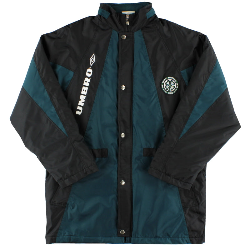 1992-93 Celtic Umbro Padded Bench Coat L Jacket