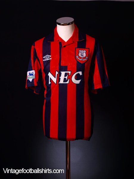 1992-93 Everton Away Shirt #9 L Football Shirt