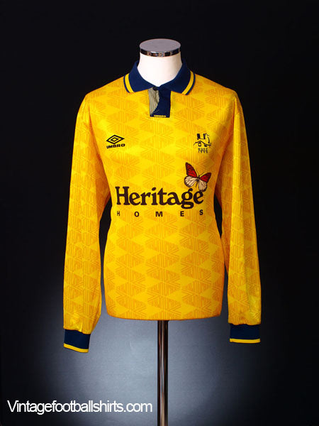 1992-93 Hartlepool Away Shirt L/S L Football Shirt