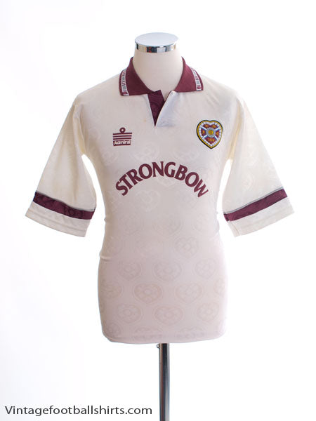1992-93 Hearts Away Shirt S Football Shirt